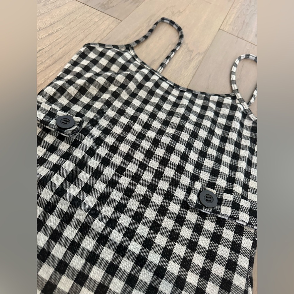 Rue 21 Checkered Plaid Mini Bodycon Dress Black and White - Picture 2 of 6